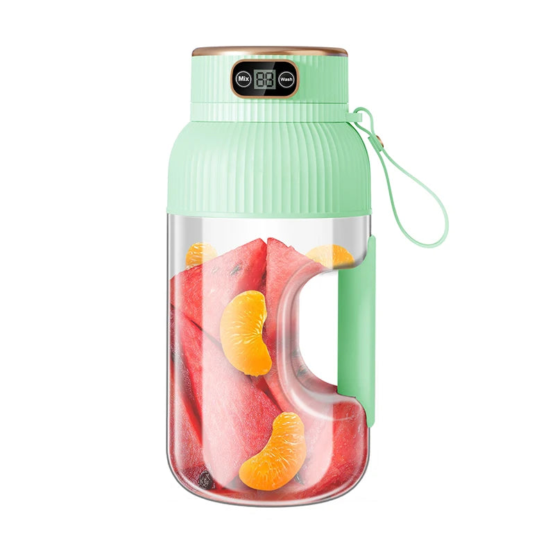 1000ML Portable Juicer Blender Fruit Juicer USB Charging Lemon Orange Fruit Juicing Cup Smoothie Blender Machine Kitchen Tools