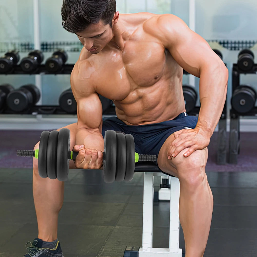 TWISTER.CK Adjustable Dumbbell Set for Home Gym with Connector