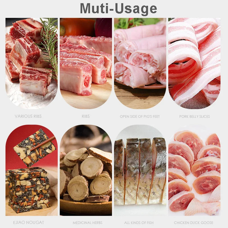Frozen Meat Bone Cutting Machine Commercial Slicer Minced Lamb Bone Meat Cutter Chicken Duck Fish Rib Lamb Cutting Kitchen Tool