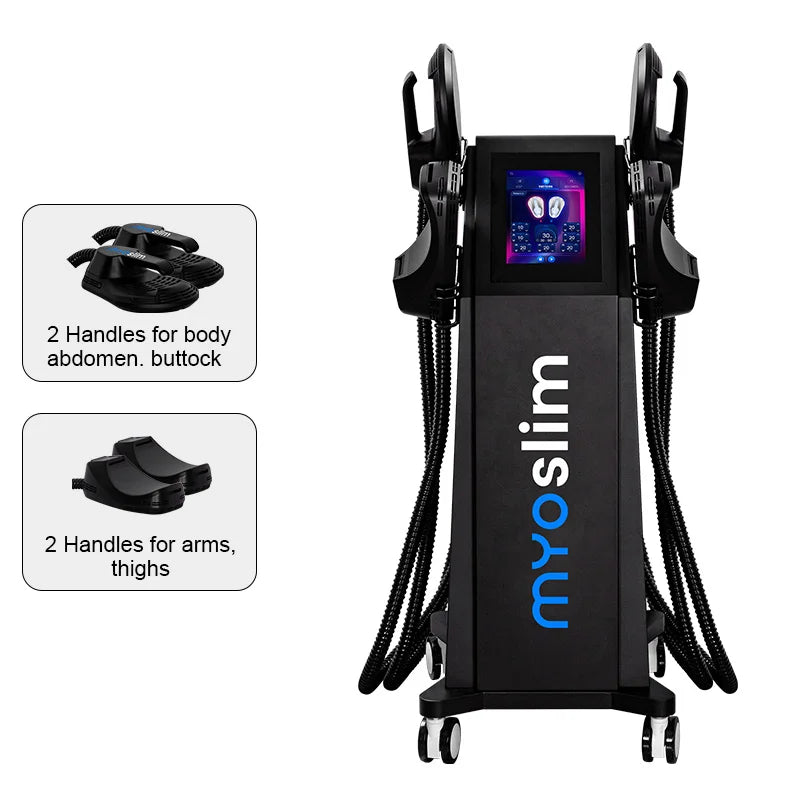 MYOslim Body Sculpt Machine 6500W 15T 200HZ EMS Neo RF Nova HIEMT Muscle Building Fat Burning Weight Loss Muscle Stimulation CE