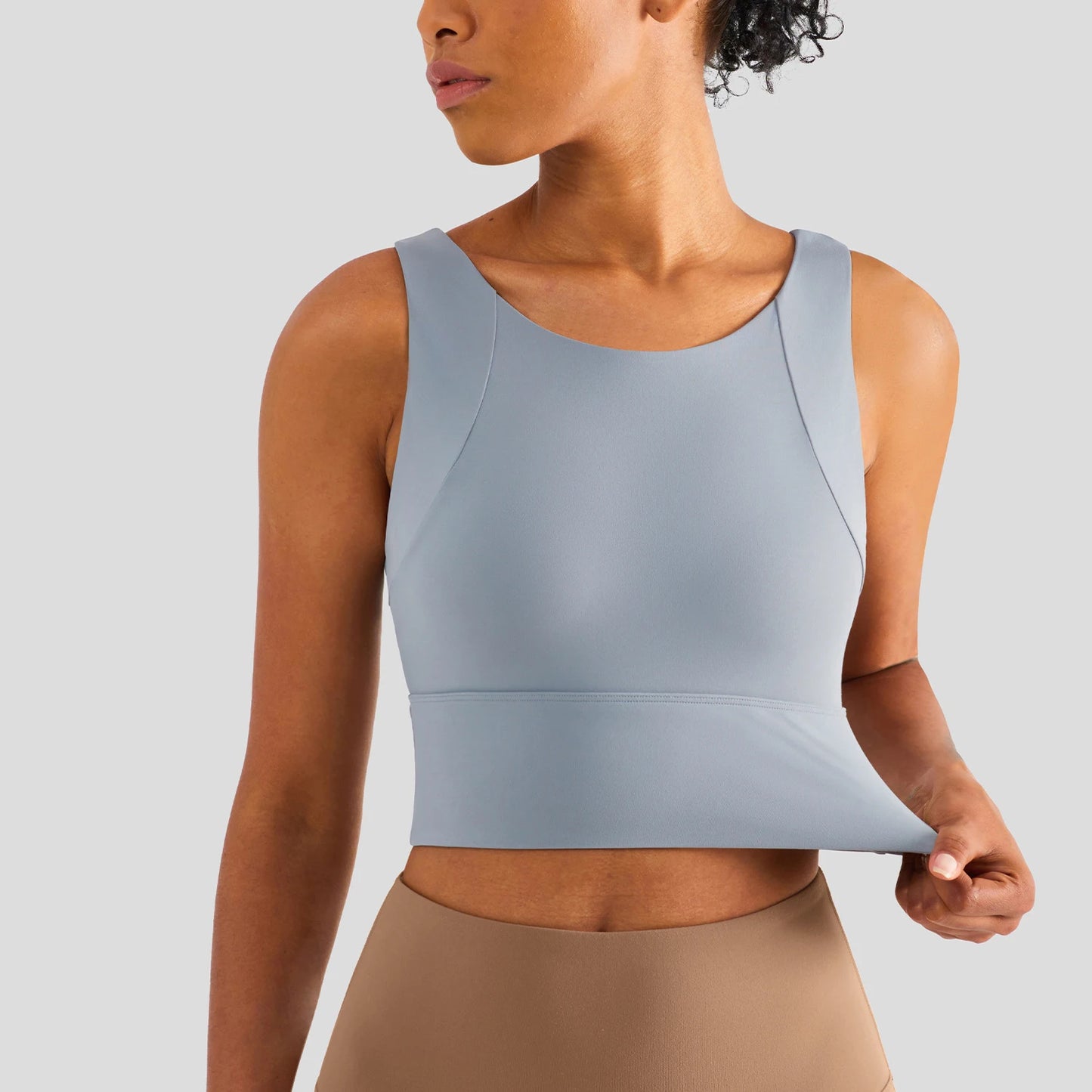 Yoga Sports Bra For Women Breathable Polyester Elastic Support