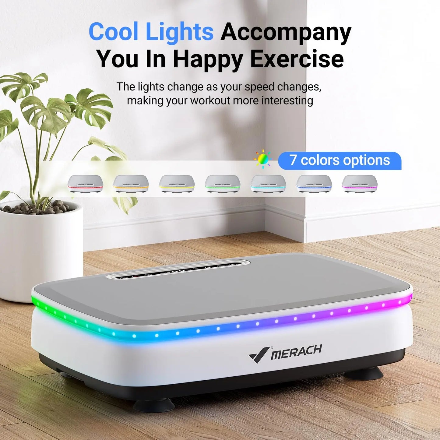 MERACH Vibration Plate Exercise Machine For Whole Body Workout