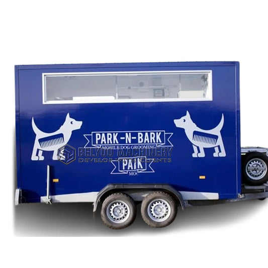 Belyoo 2026 New Dog Wash Station Truck Dog Grooming Trailer Pet Salon Van Trailer Pets Mobile Hospital Pet Grooming Trailer