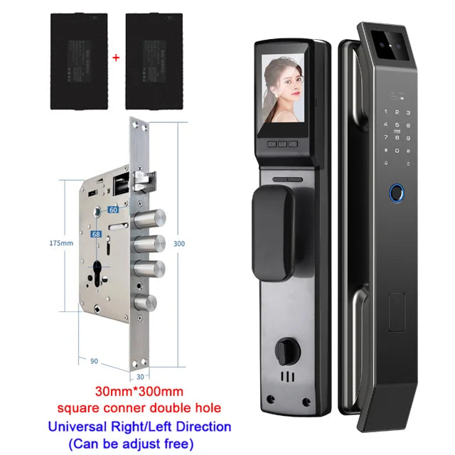 YKESDL 3D Face Recognition Door Lock With Camera And Fingerprint