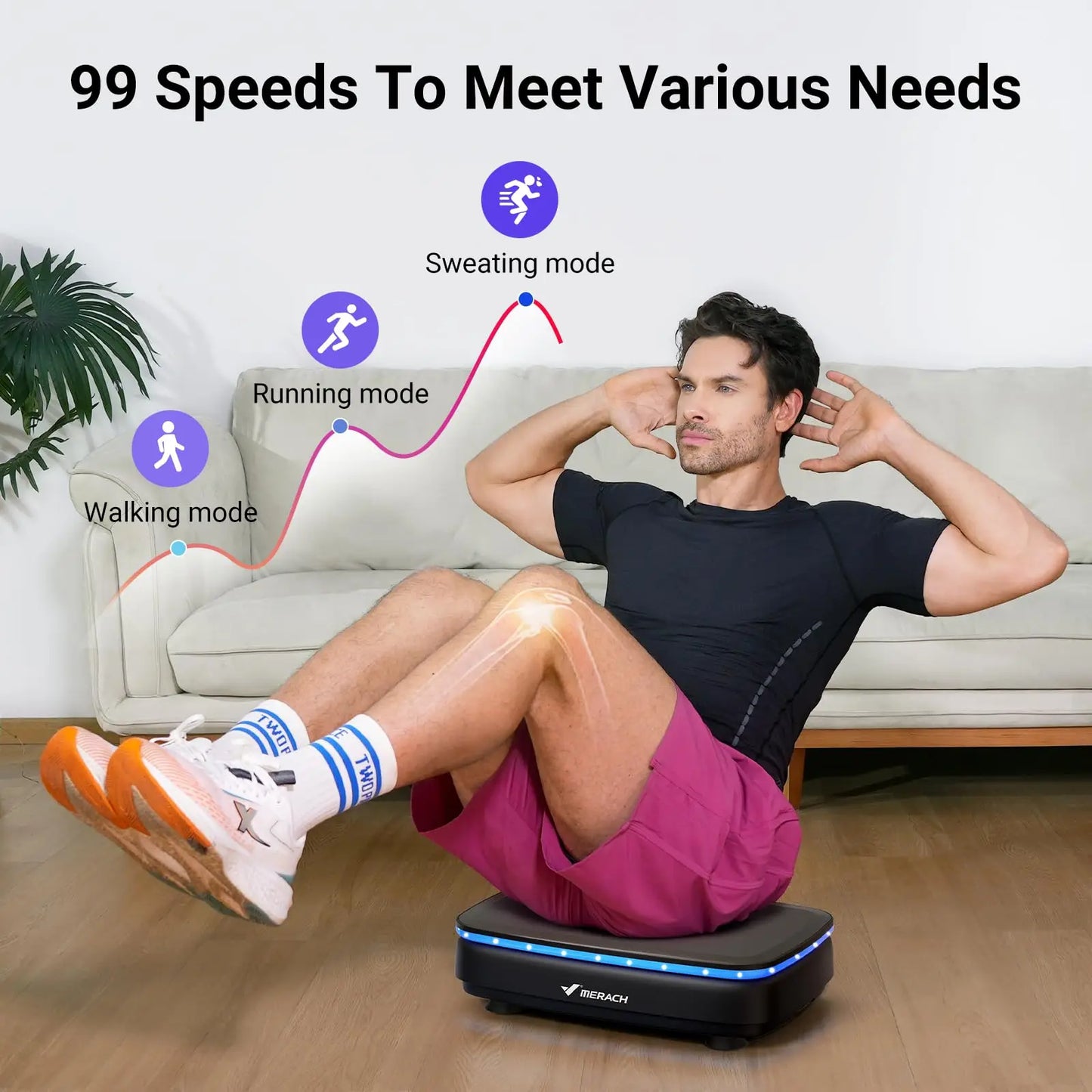 MERACH Vibration Plate Exercise Machine For Whole Body Workout