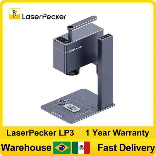 LaserPecker 10KW Laser Engraver CNC 4K Bluetooth 5.0 DIY Handheld Portable Engraving On Metal colored plastic Jewelry LP3