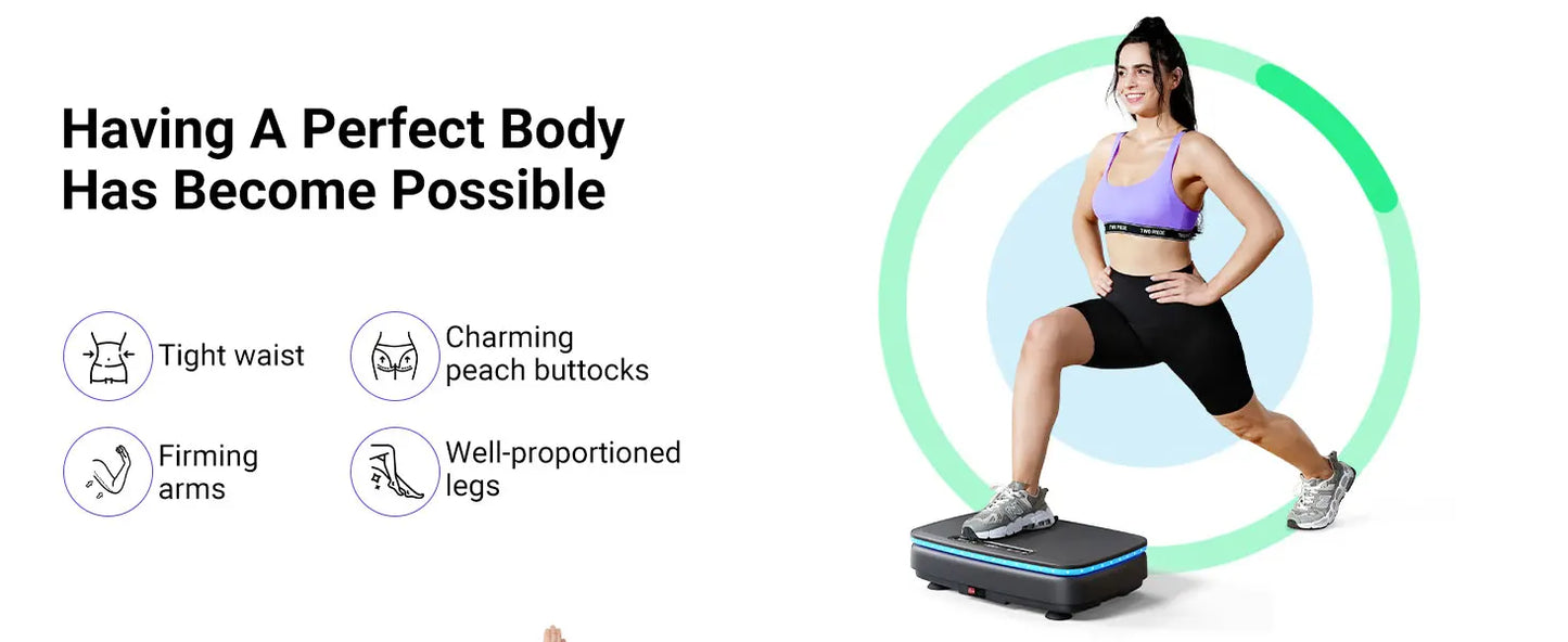 MERACH Vibration Plate Exercise Machine For Whole Body Workout