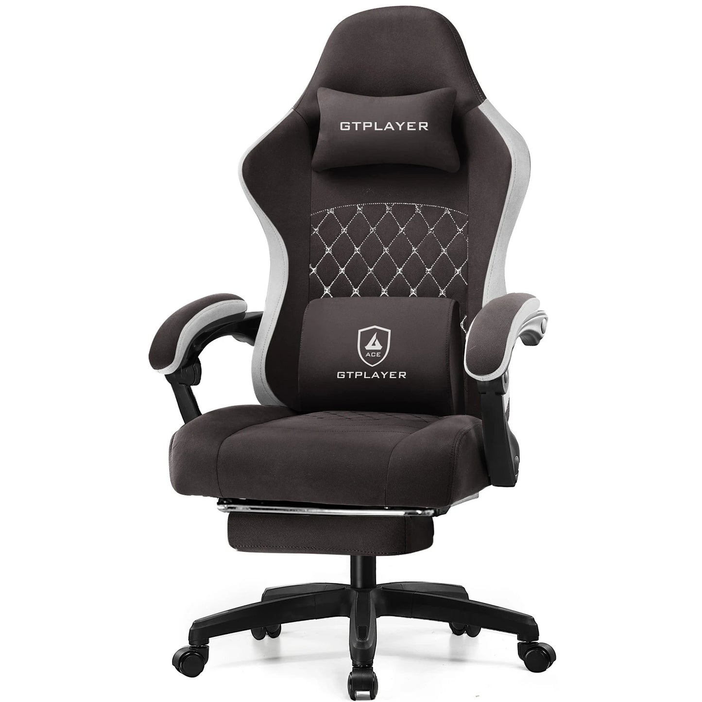 GTPLAYER Gaming Chair With Pocket Spring Cushion, Armrests, Lumbar Support