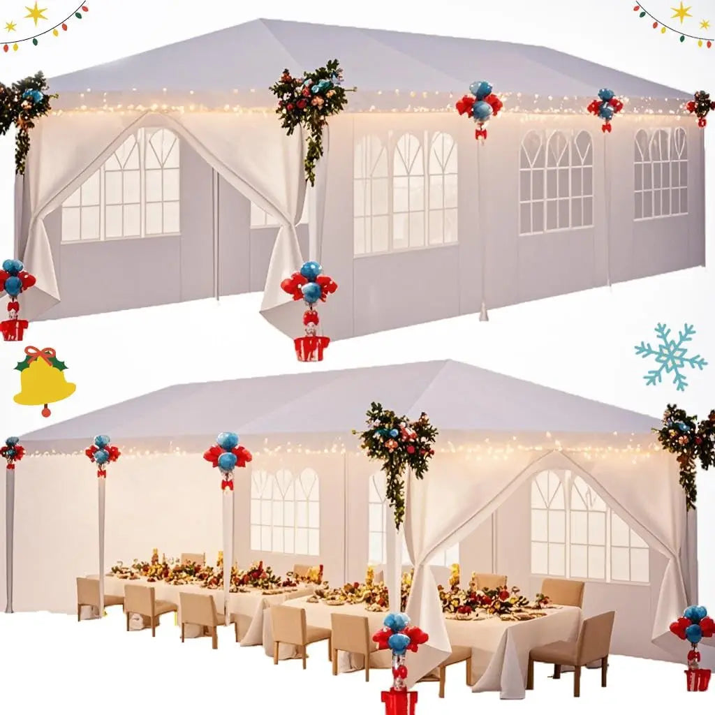 Tooluck Waterproof Outdoor Party Tent Gazebo With Removable Sidewalls