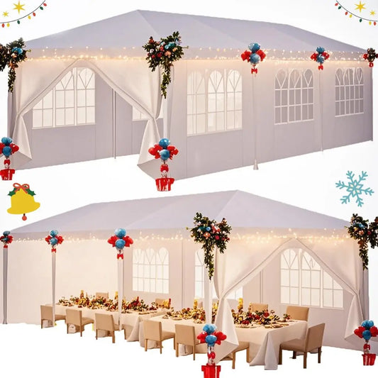 Tooluck Waterproof Outdoor Party Tent Gazebo With Removable Sidewalls