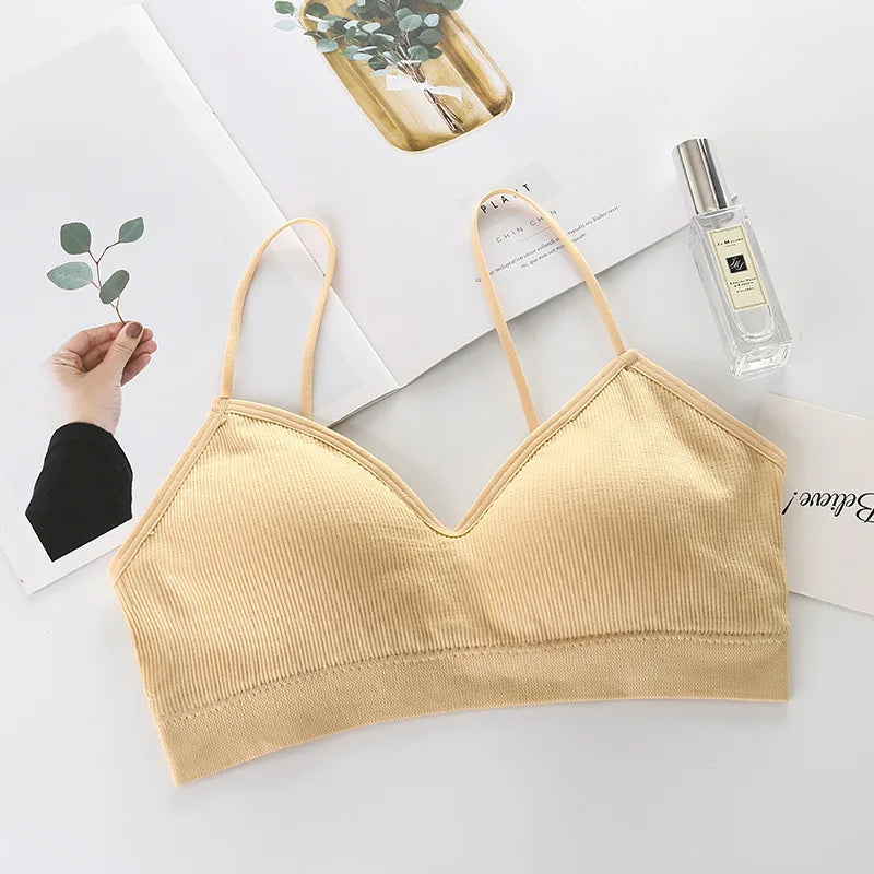 Backless Sports Bra for Women Breathable Nylon Bralette