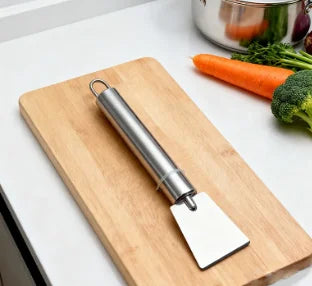 Powerful Stainless Steel Scraper, Heavy Duty Kitchen Cleaning Tool Removes Stubborn Stains from Pots Stove Tile Grill