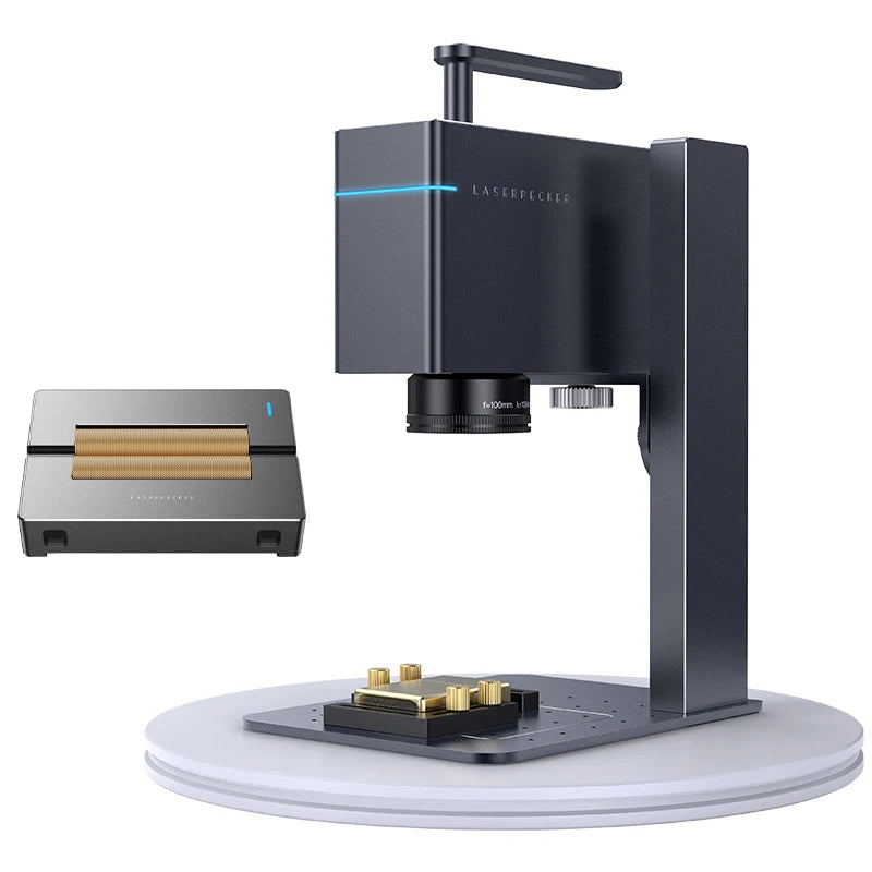 LaserPecker 10KW Laser Engraver CNC 4K Bluetooth 5.0 DIY Handheld Portable Engraving On Metal colored plastic Jewelry LP3