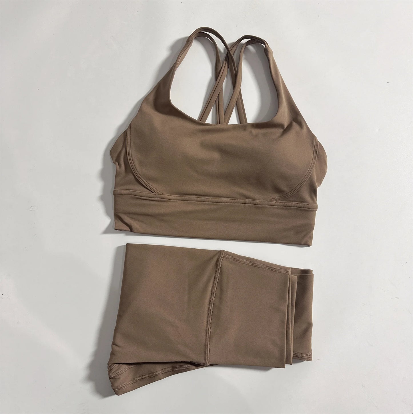 Women's Two-Piece Compression Gym Set Bra and Leggings for Training