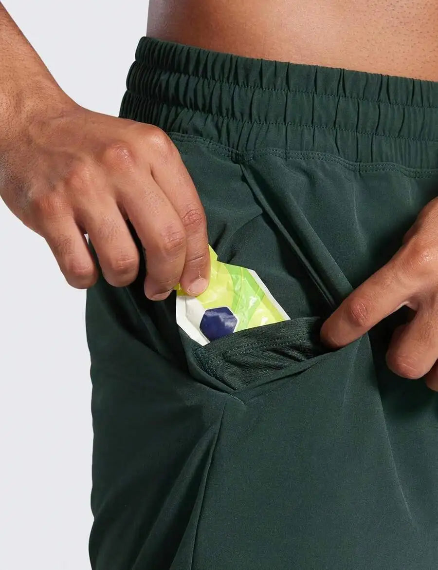 Men's Unlined Sports Shorts Lightweight Quick-Drying With Pockets