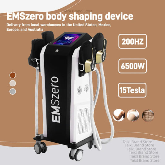 EMS Body Sculpt Machine RF Sculpting Weight Loss Burning Fat Slimming Muscle Stimulation Equipment 6500W HI-EMT EMSzero
