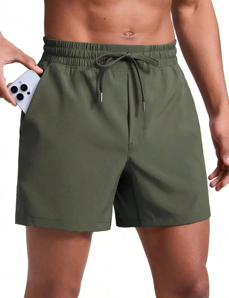 Men's Unlined Sports Shorts Lightweight Quick-Drying With Pockets