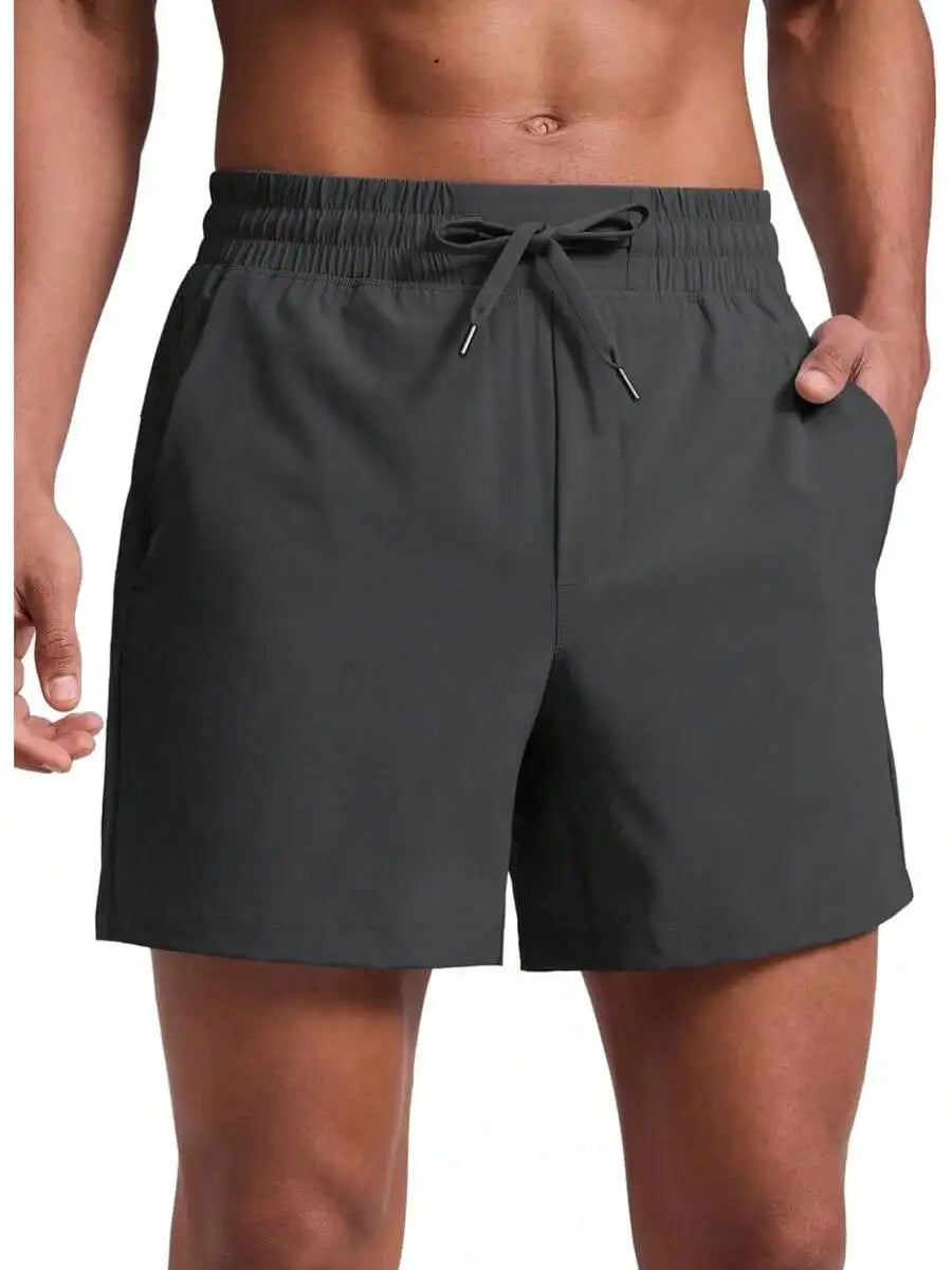 Men's Unlined Sports Shorts Lightweight Quick-Drying With Pockets