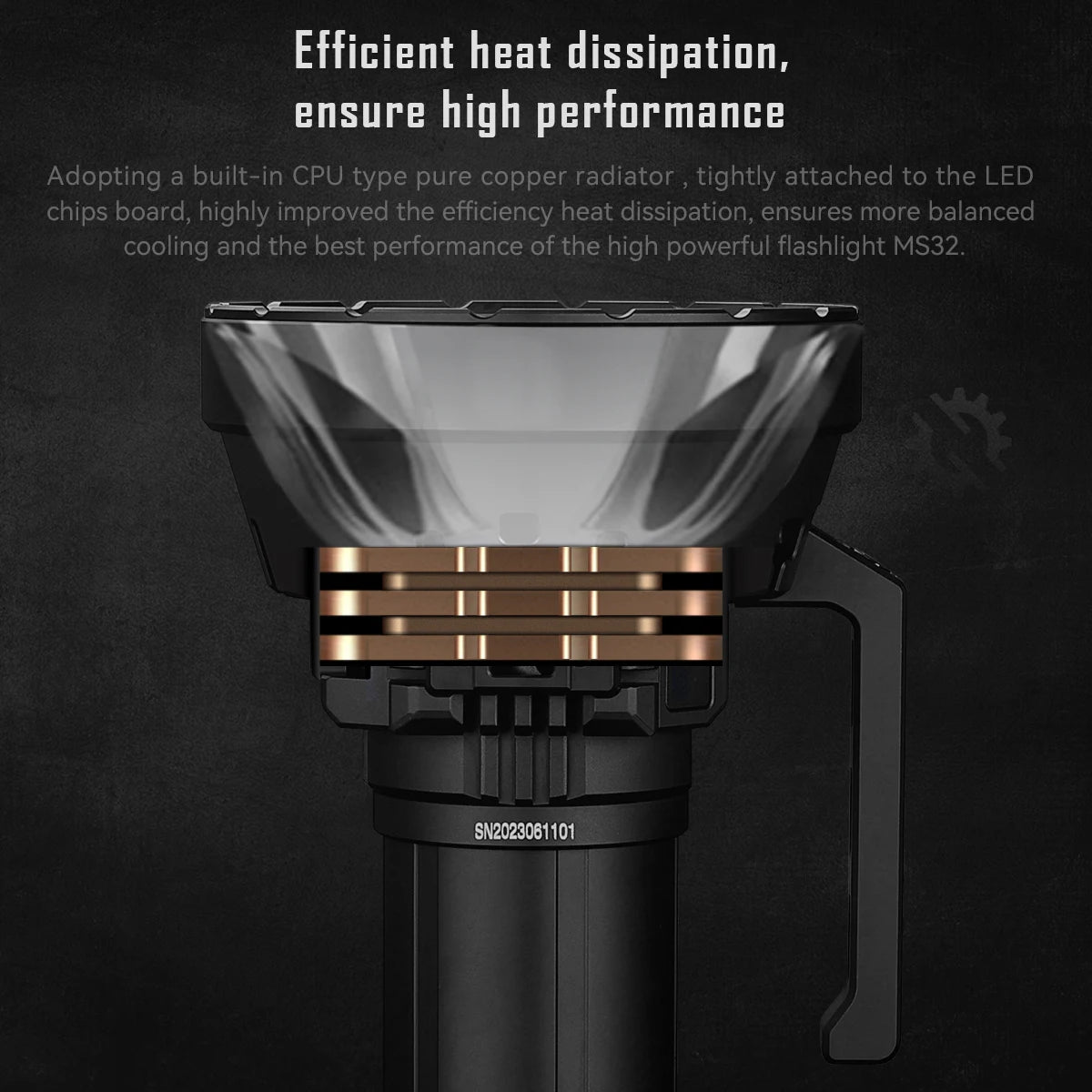 Imalent MS32 200000 Lumen Flashlight Rechargeable Searchlight