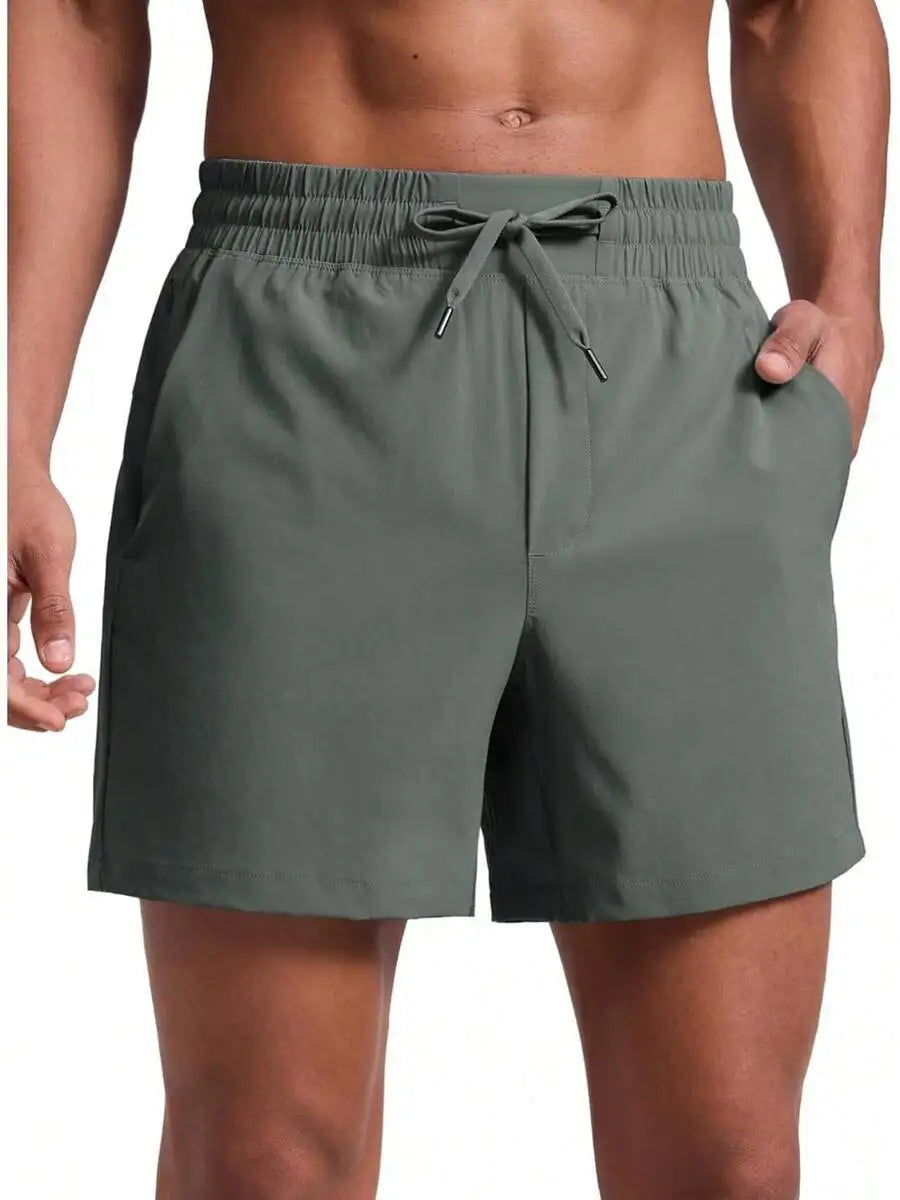Men's Unlined Sports Shorts Lightweight Quick-Drying With Pockets