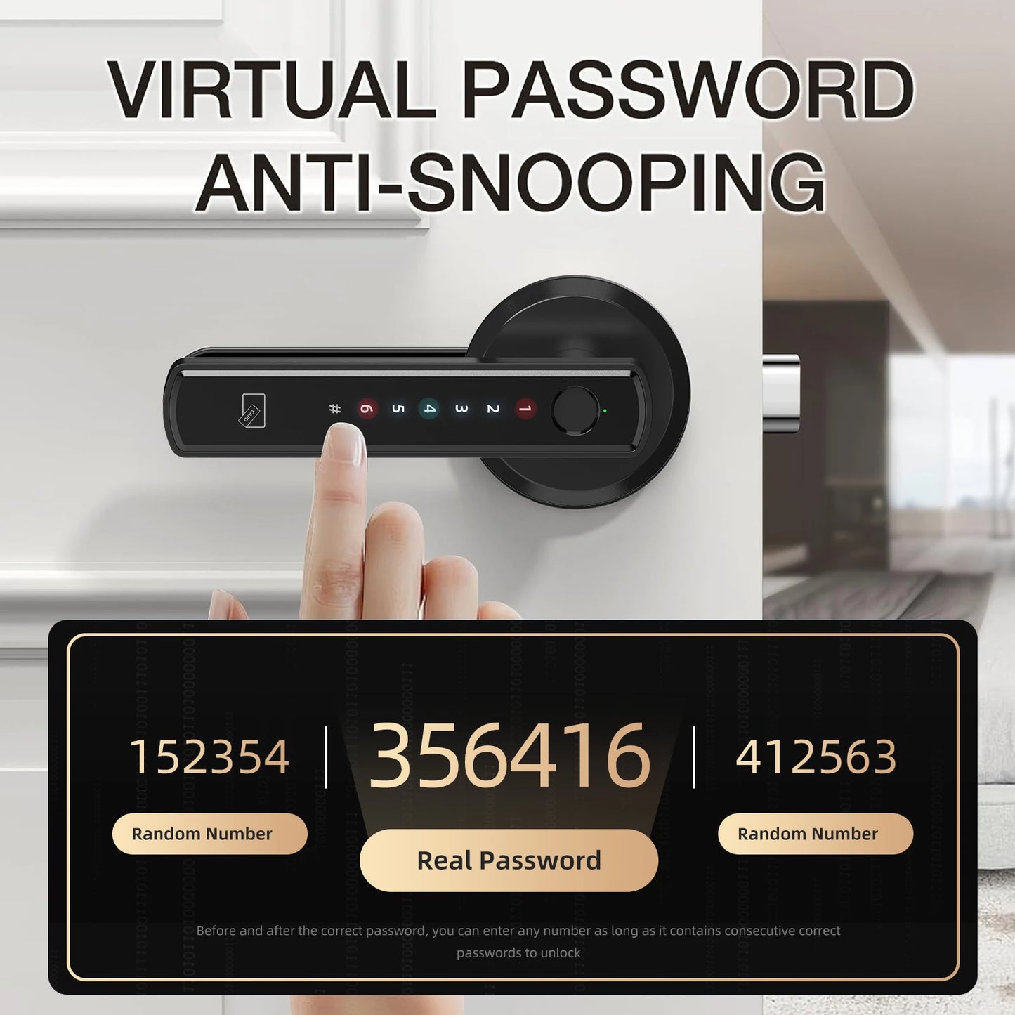 Viladepot Smart Lock Fingerprint Door Lock With Bluetooth App Control