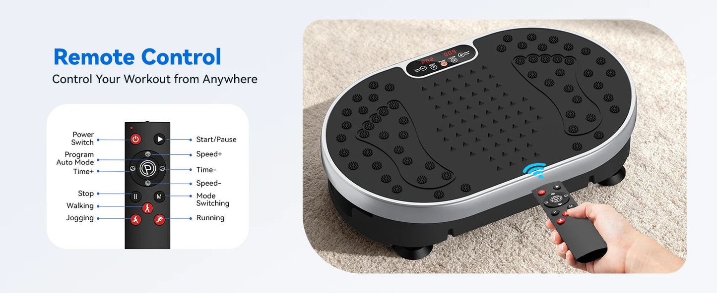 HTM Vibration Plate Exercise Machine With 120 Speed Levels