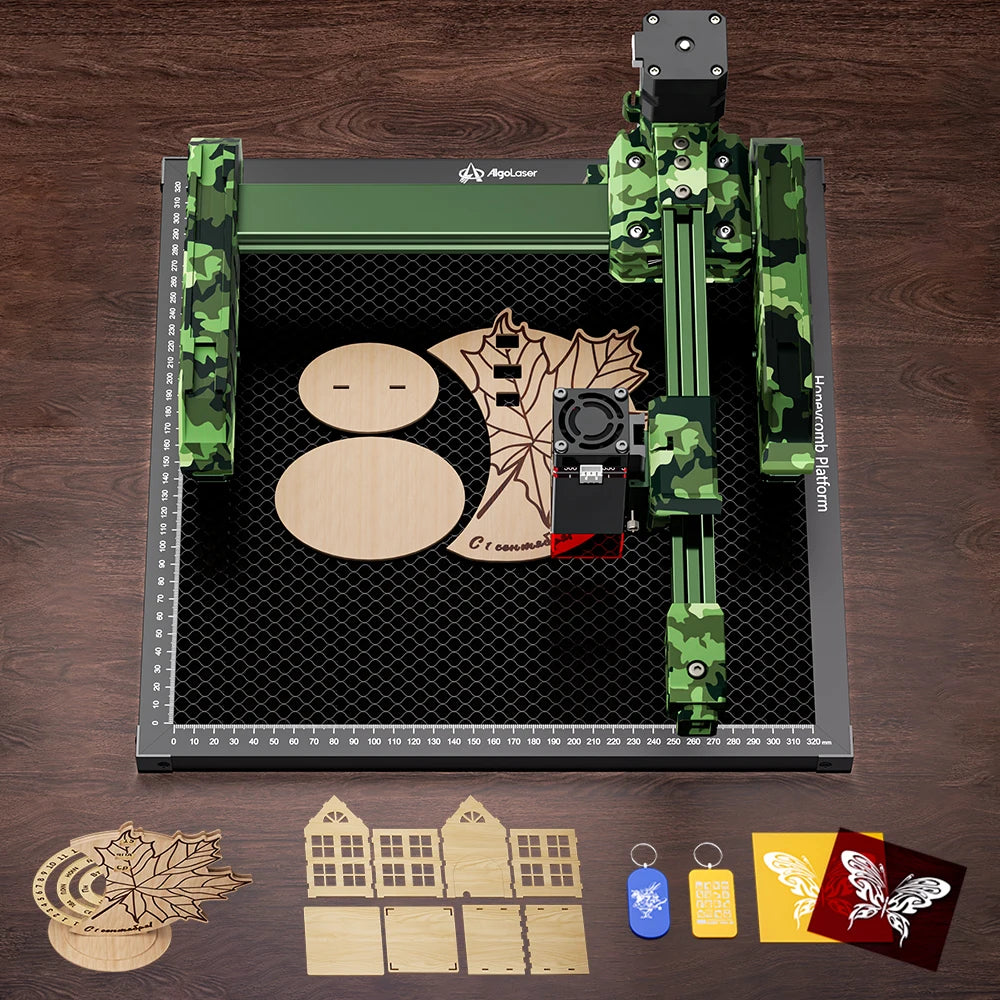 AlgoLaser T150PRO 6W Portable Laser Engraving Machine 8000mm/s High Precision Multi Function Metal Glass Wood Gift DIY Tool Kit