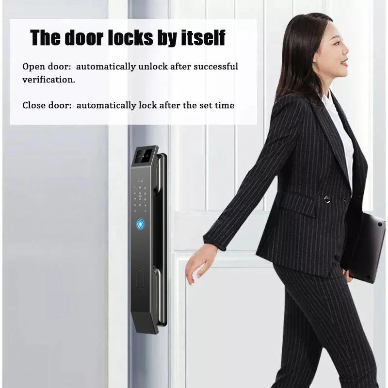 YKESDL 3D Face Recognition Door Lock With Camera And Fingerprint