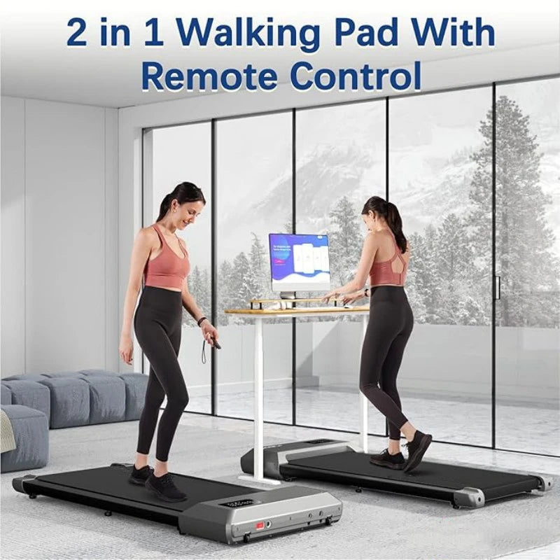 Superun 2.5HP Home Treadmill 300lb Capacity LCD Data Display Walking Running