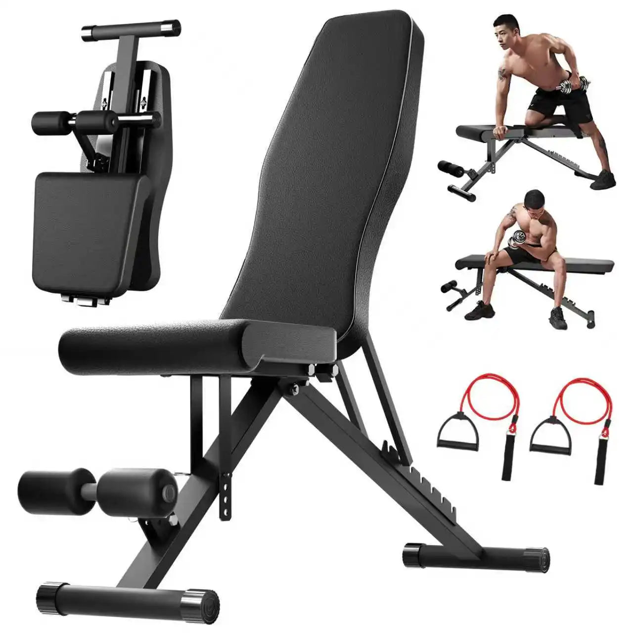 Adjustable Weight Bench For FullBody Workout Foldable 1000 Pound Capacity