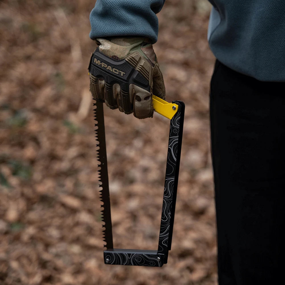 Folding Saw Aluminum Alloy Multifunctional Handsaw Camping Foldable Hand Saw Outdoor Hiking Survival Tools