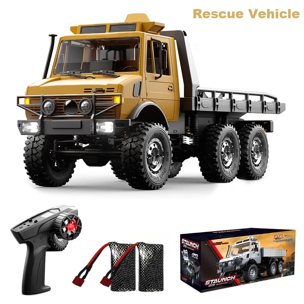 JIKEFUN C8823 6WD RC Car Off Road Rescue Truck Vehicle