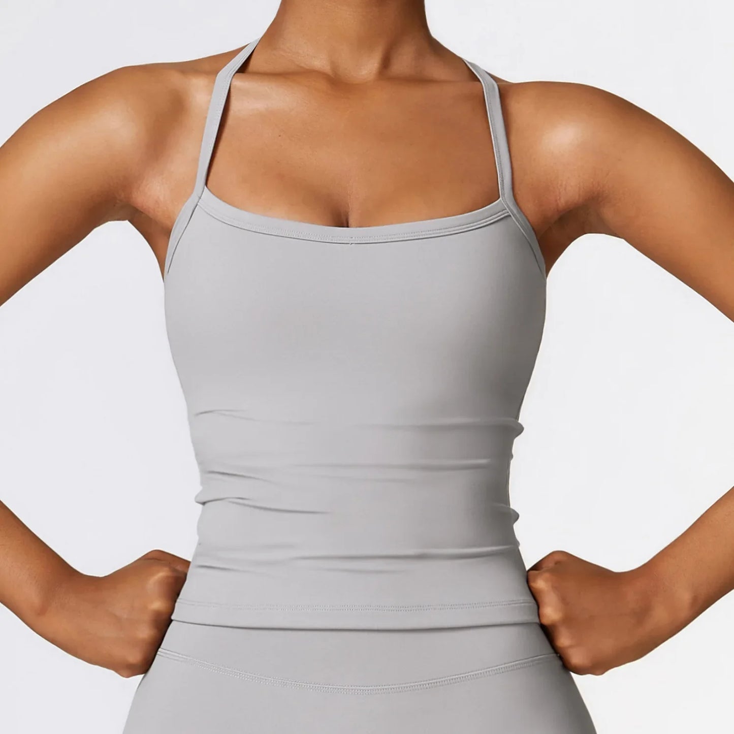 Women Cross Back Yoga Sports Bra Breathable Workout Top