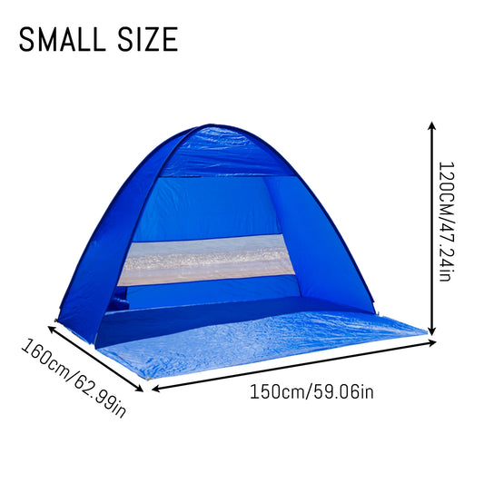 Pakicetus Pop-Up Beach Tent With Carry Bag Compact Folding Design