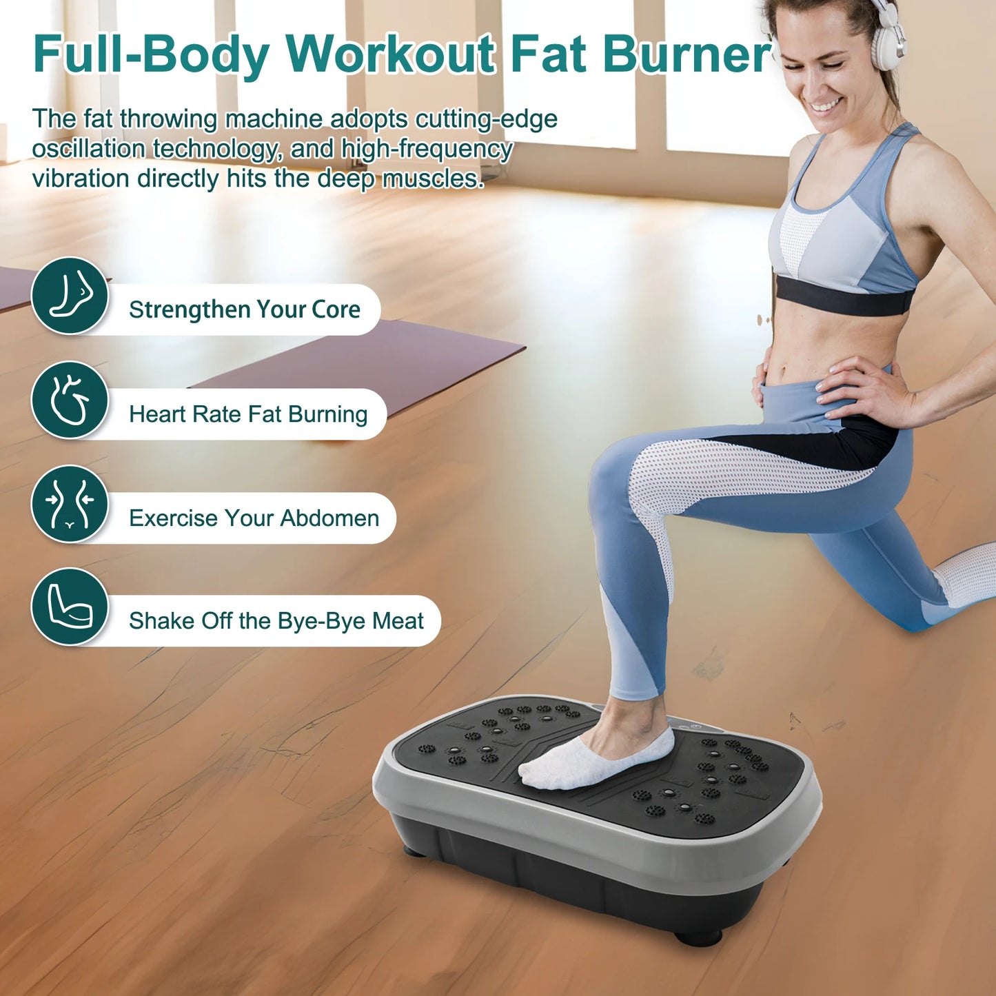Fat Slinger Vibration Plate Exercise Machine For Home Fitness
