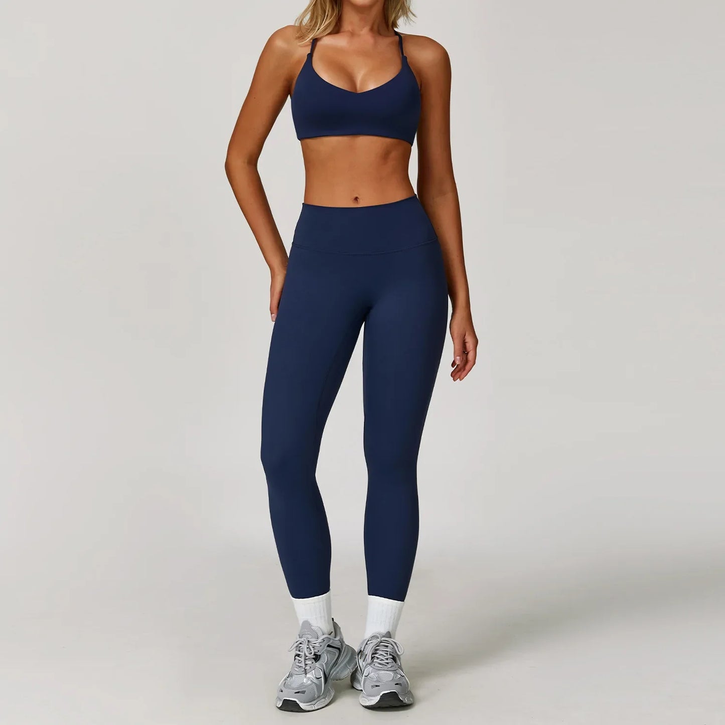 NONECN Womens Gym Set Yoga Wear Breathable Quick Dry Activewear
