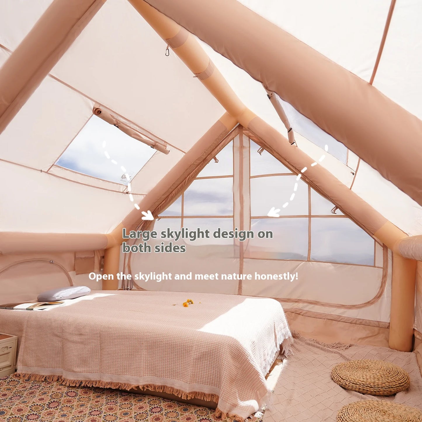 Pakicetus Inflatable Camping Tents for Adults and Families