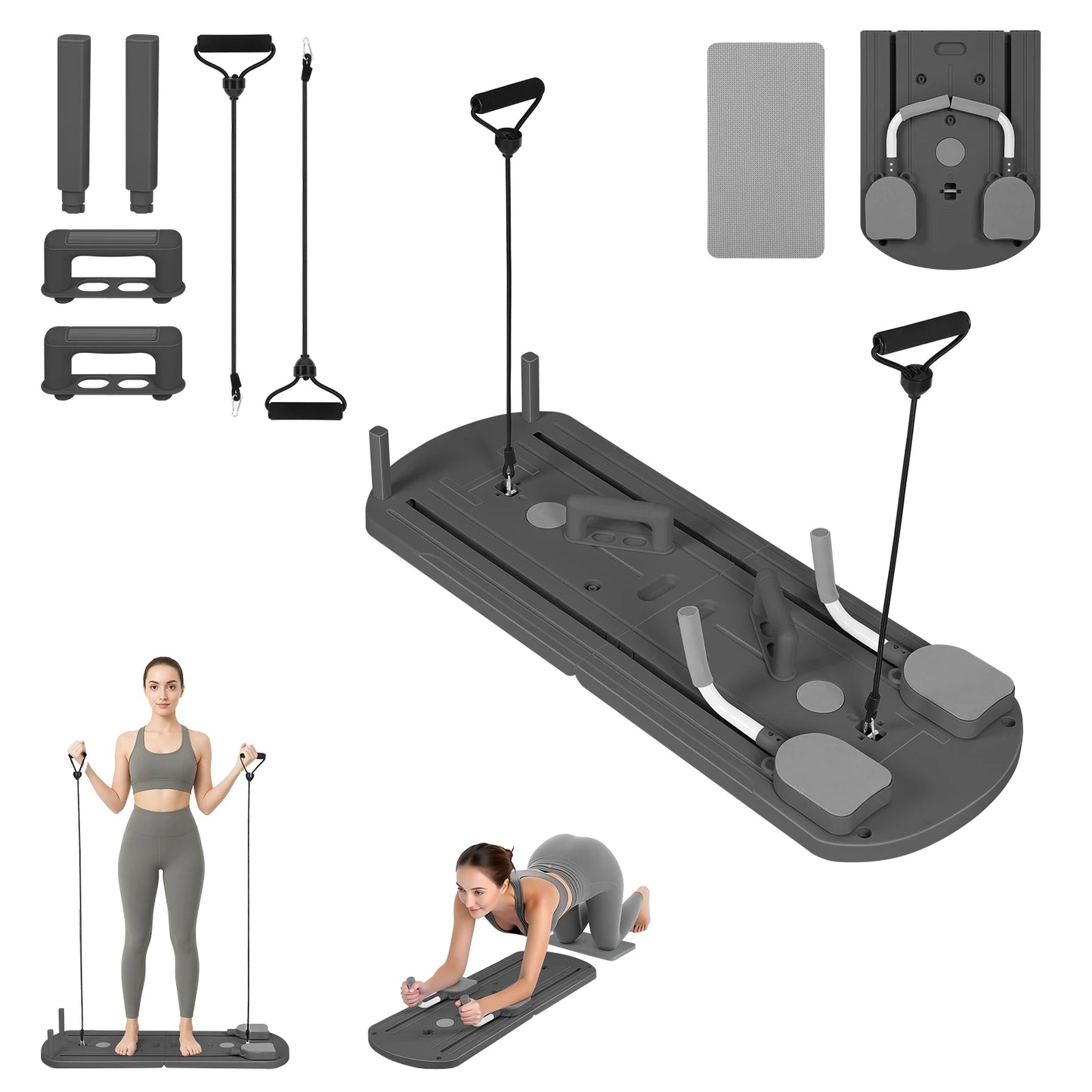 Abdominal Trainer 8-In-1 Core Strength Equipment For Home Gym