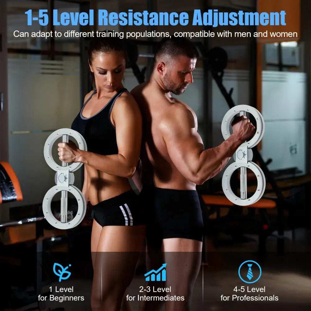Rotator Burn Machine 12LB Adjustable Resistance, 360° Rotating Arm Trainer, Forearm Strength Exerciser for Men Women Home Gym