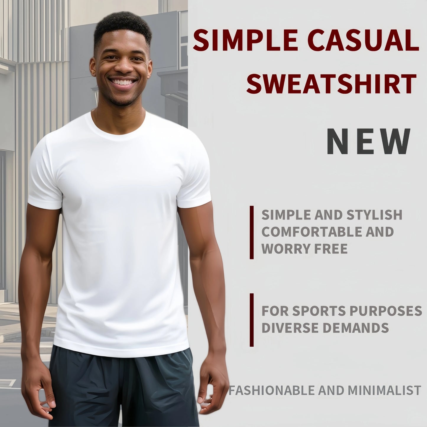 Men's Quick Dry Short Sleeve Lightweight Sports Shirt