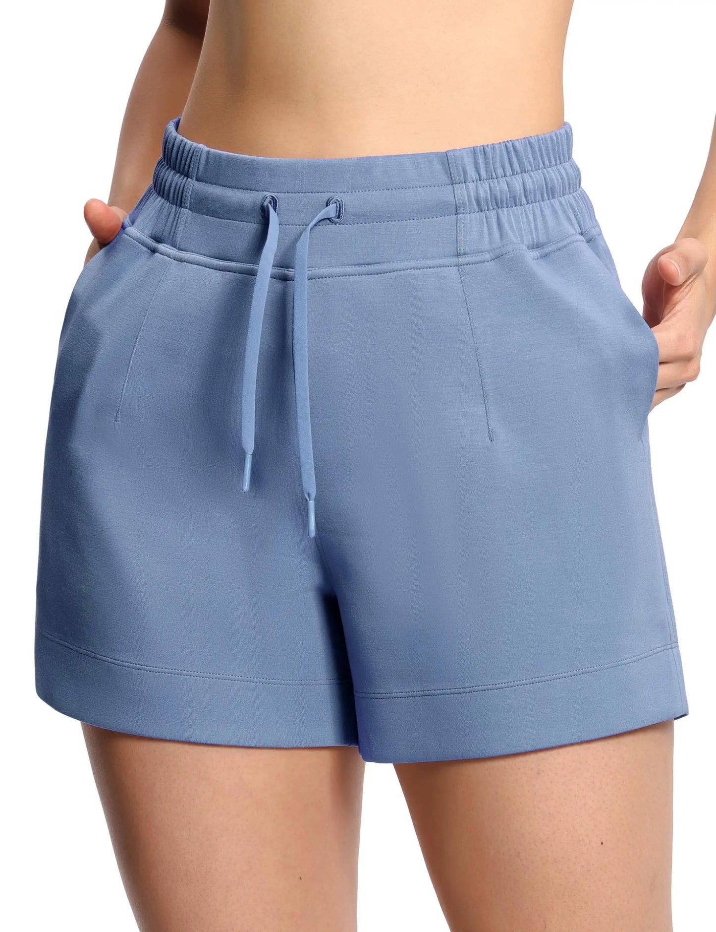 Women Drawstring High Waist Shorts Ultra Soft Comfort