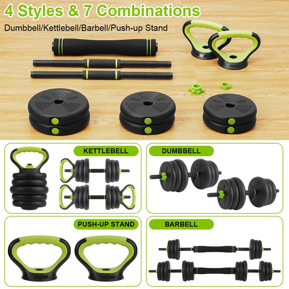 TWISTER.CK Adjustable Dumbbell Set for Home Gym with Connector