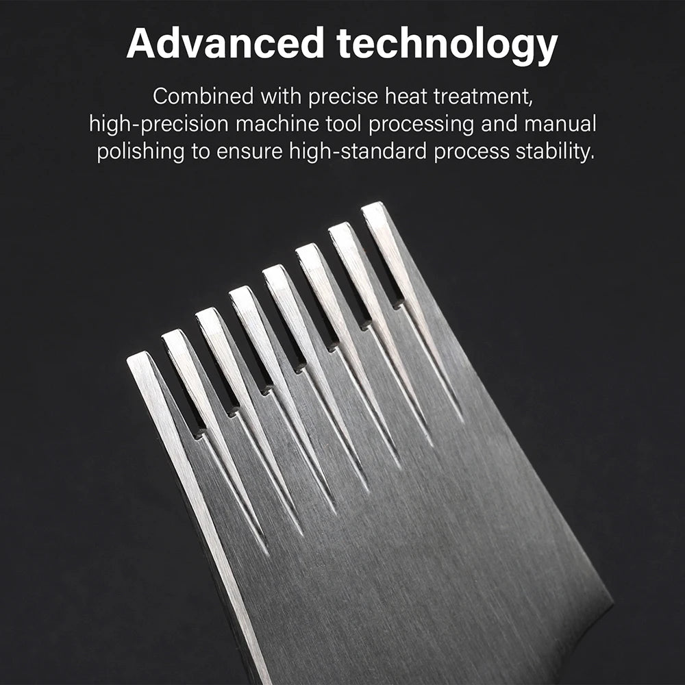 WUTA 1pc High Quality Sharp Leather Chisel French Style Pricking Iron Die-steel Leather Punching Tool Polish-2.7/3.0/3.38/3.85mm