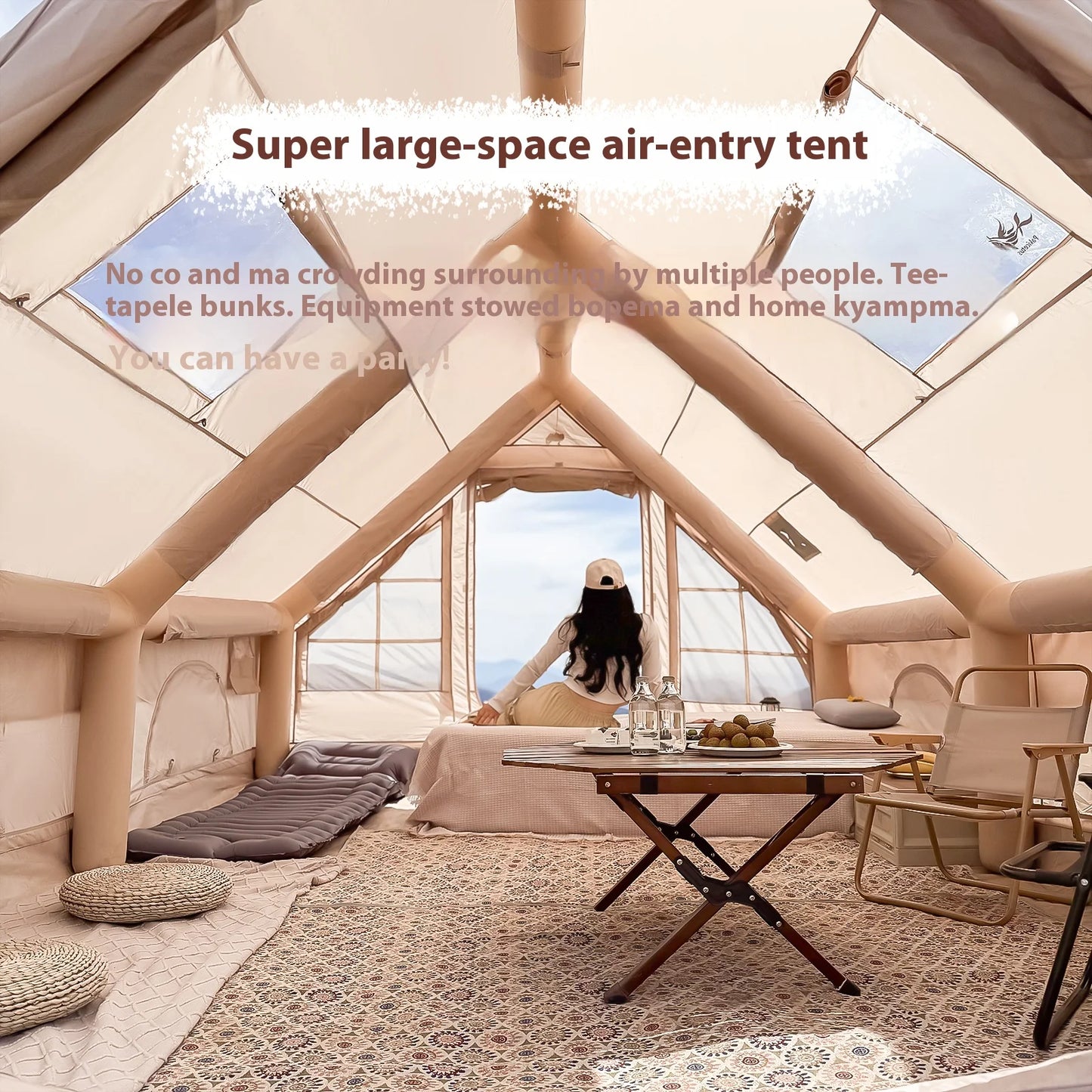 Pakicetus Inflatable Camping Tents for Adults and Families