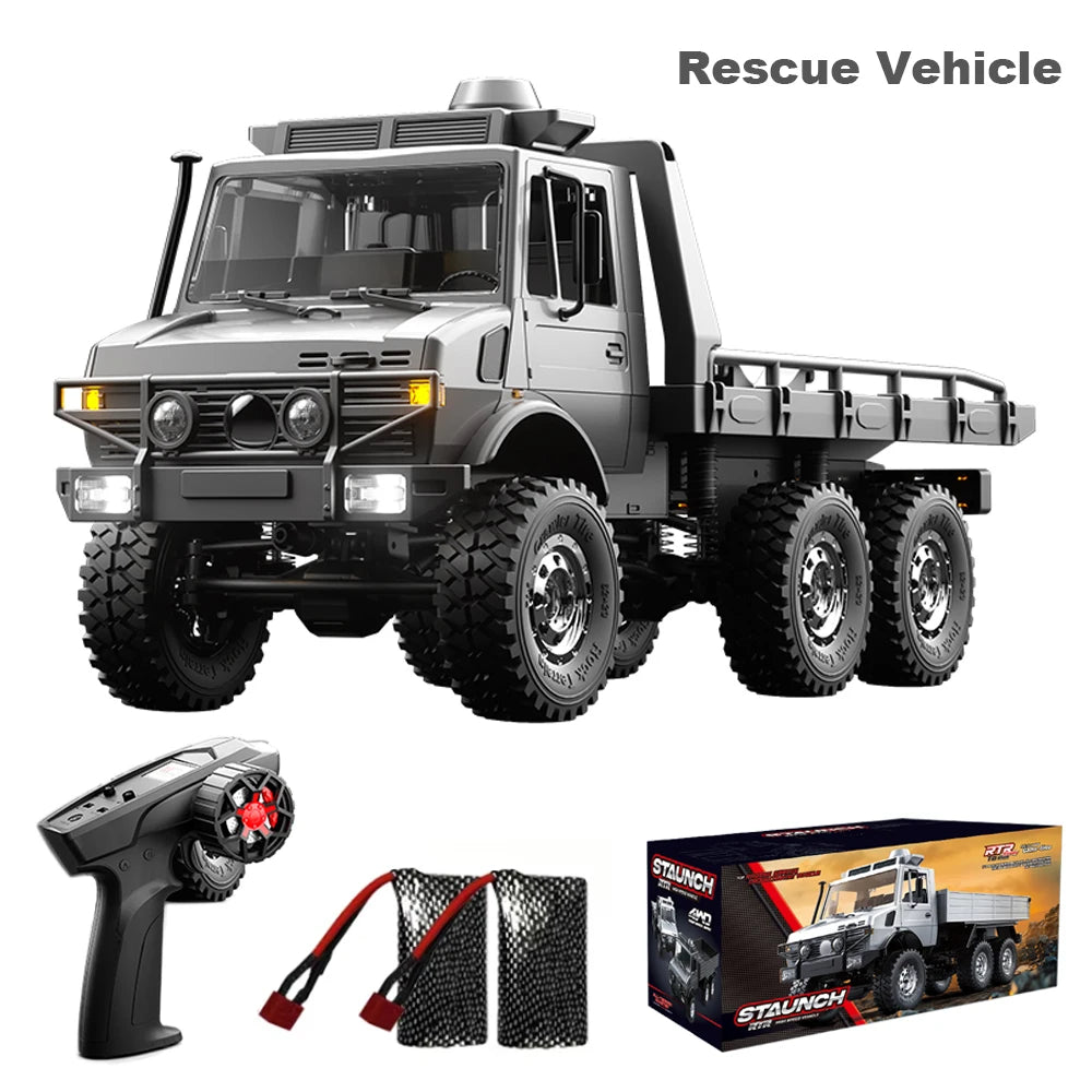 JIKEFUN C8823 6WD RC Car Off Road Rescue Truck Vehicle