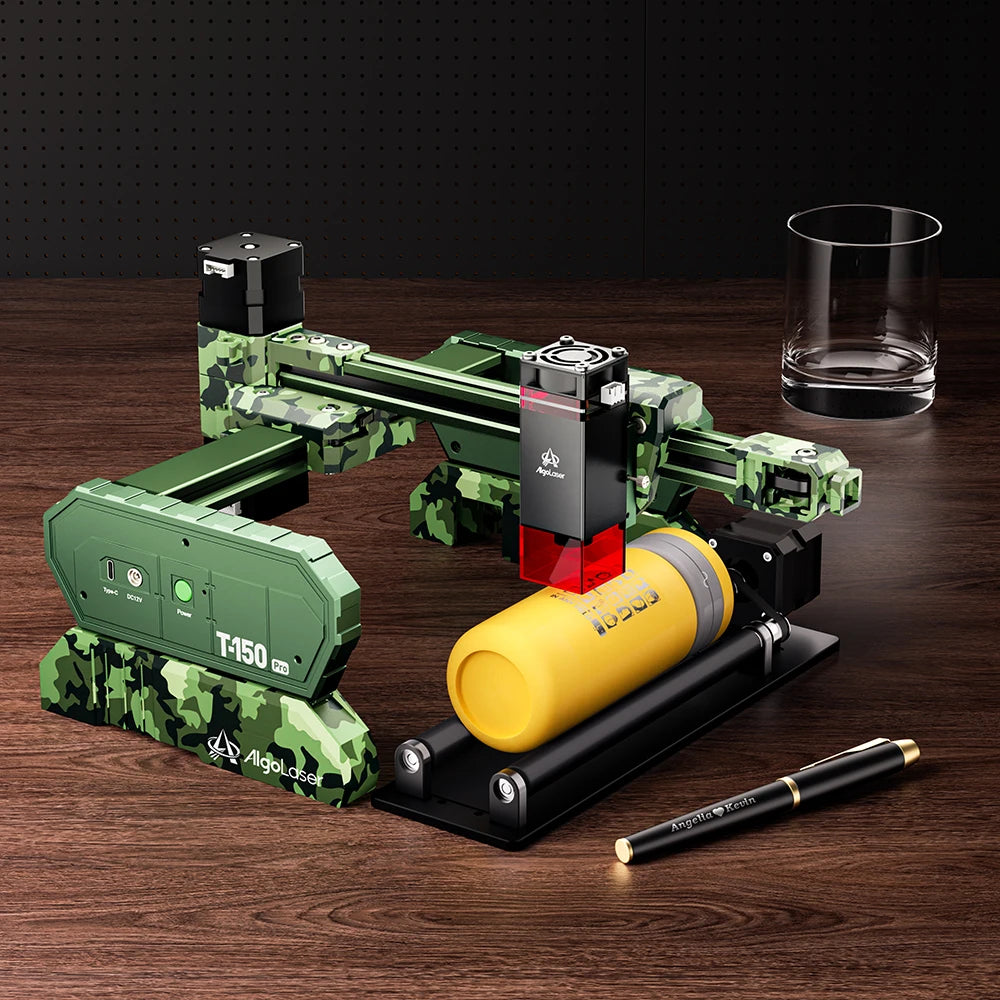 AlgoLaser T150PRO 6W Portable Laser Engraving Machine 8000mm/s High Precision Multi Function Metal Glass Wood Gift DIY Tool Kit