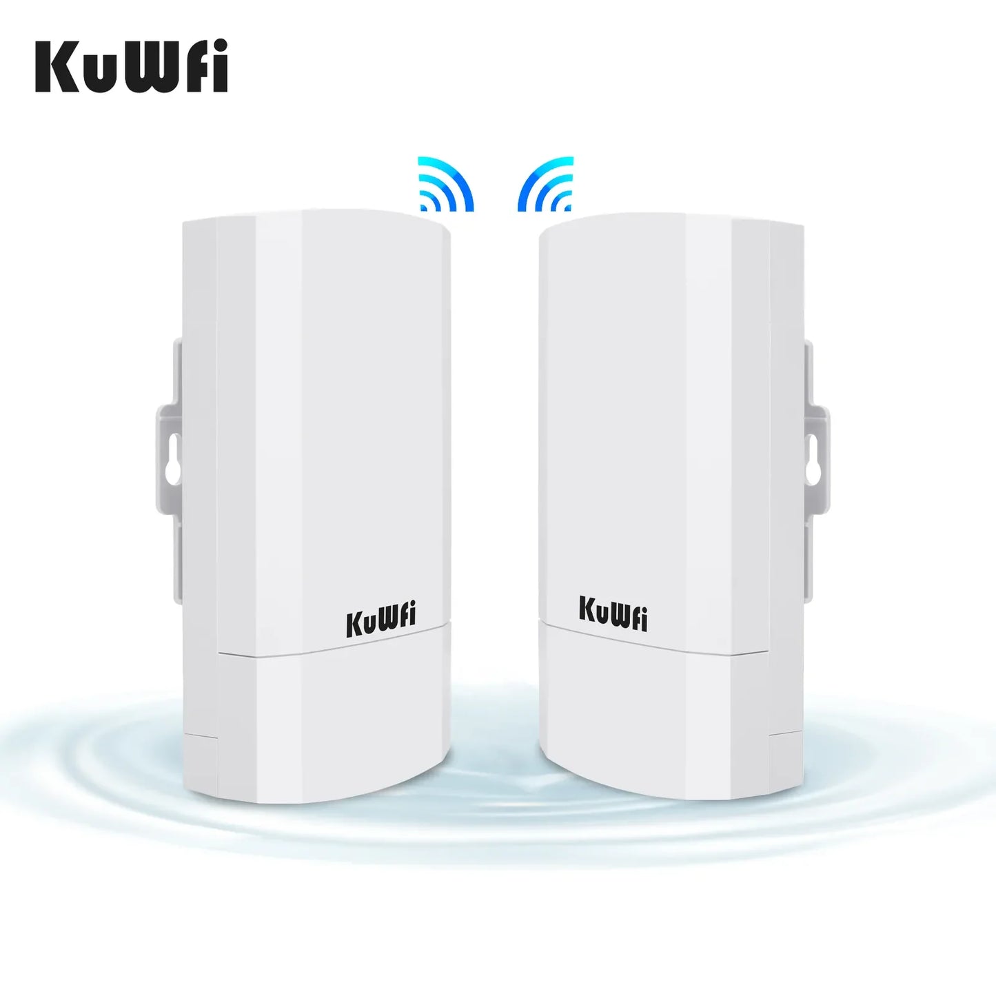 KuWFi Outdoor 300Mbps CPE Bridge 2.4Ghz WiFi AP Repeater