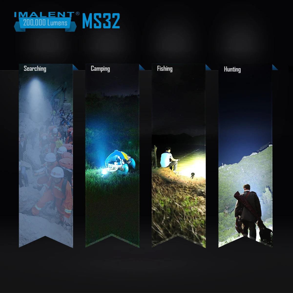 IMALENT MS32 200000 Lumen Ultra Bright Searchlight