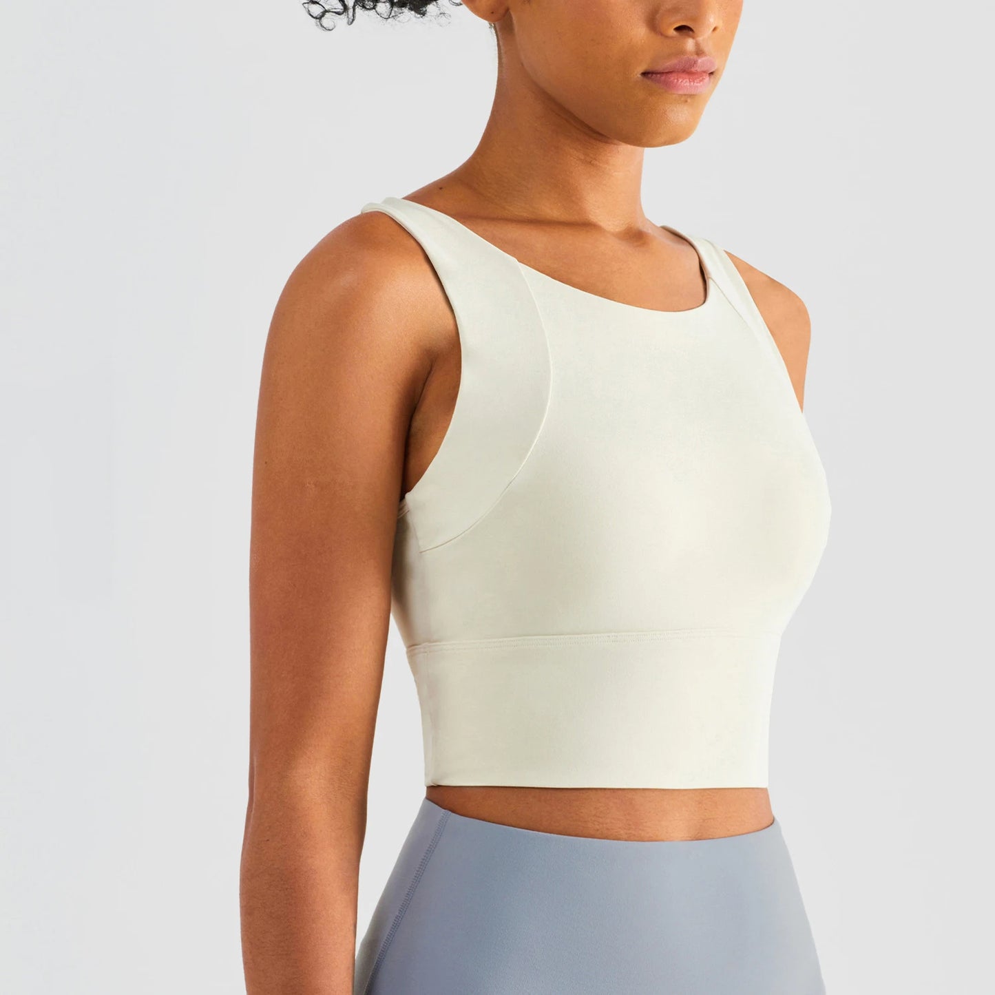 Yoga Sports Bra For Women Breathable Polyester Elastic Support