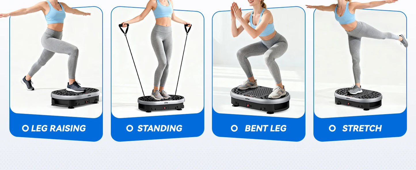 HTM Vibration Plate Exercise Machine With 120 Speed Levels